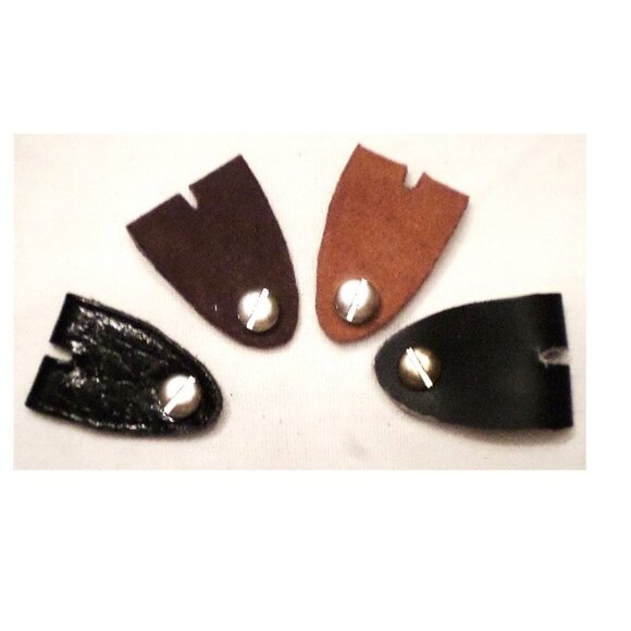 4 leather holder tabs - Picture 1 of 2